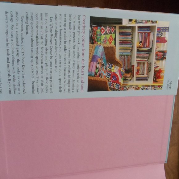 NWT Where Women Create Hardcover Book by Jo Packham 20 artists behind the scenes - Picture 2 of 3